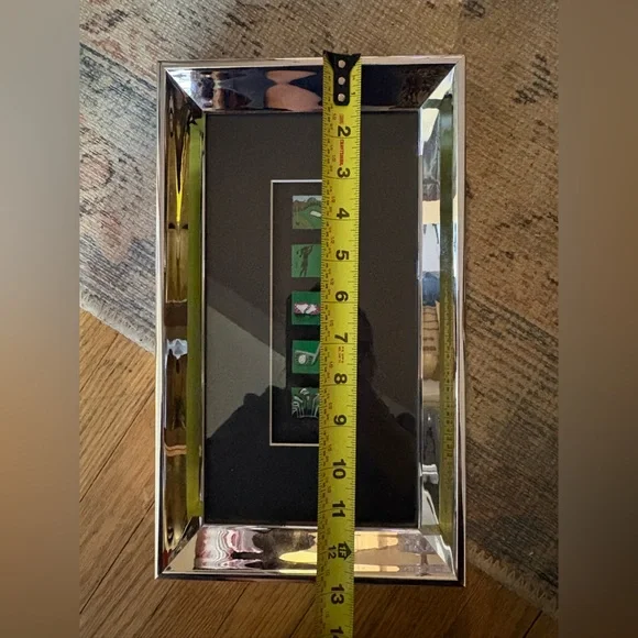 Hand Painted Miniature Golf Art Shadow Box Framed Magnetic Tiles - Picture 6 of 6